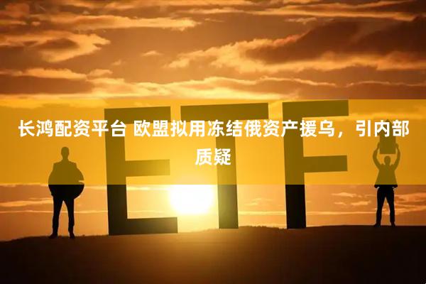 长鸿配资平台 欧盟拟用冻结俄资产援乌，引内部质疑